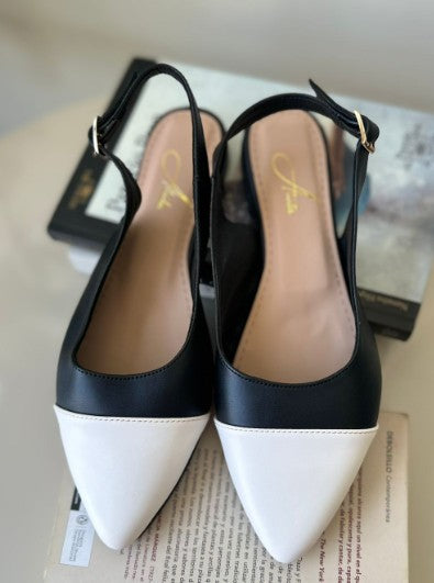 Sandalias Punta Color