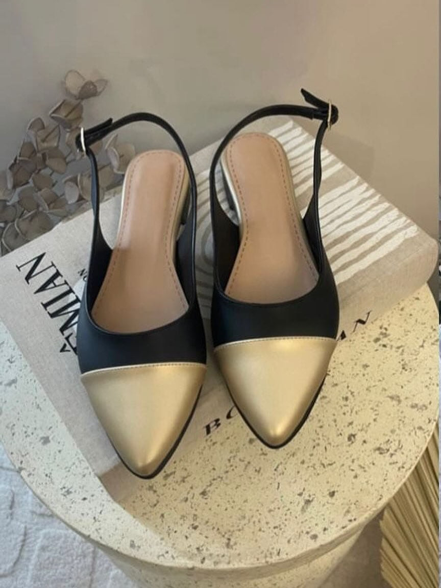 Sandalias Punta Color