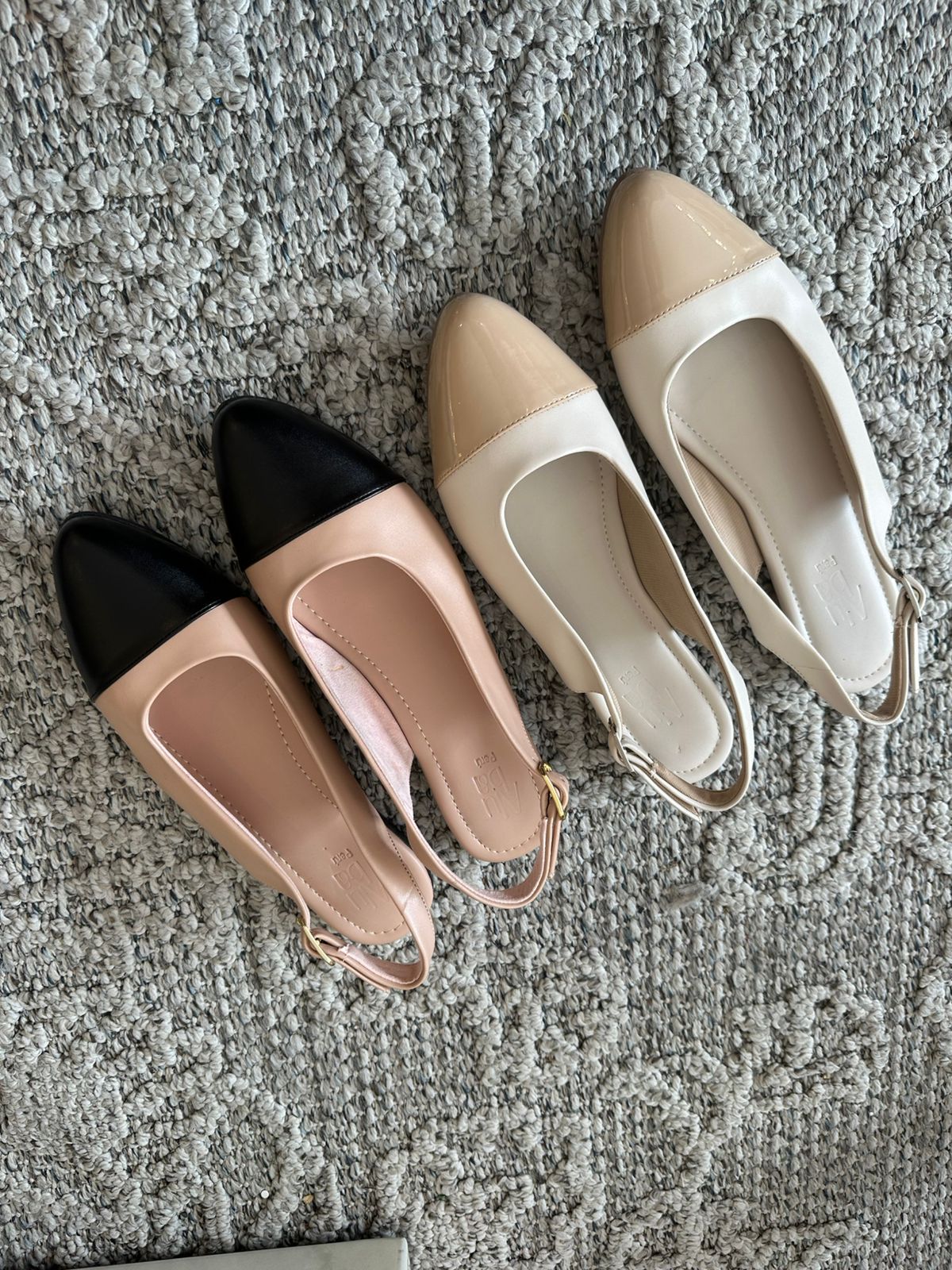 Mary punta color Slingbacks