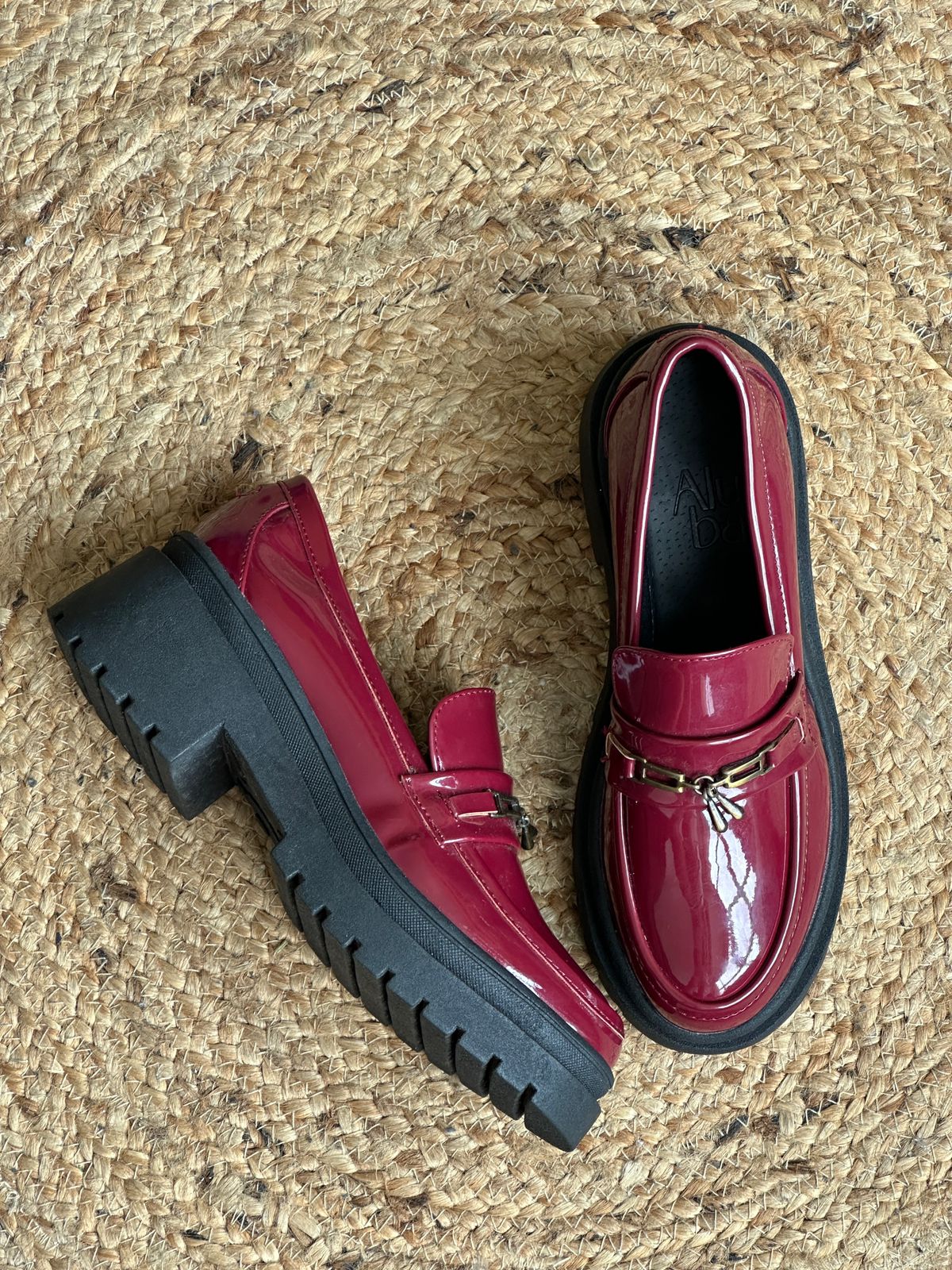 Rojo Vino Mocasines