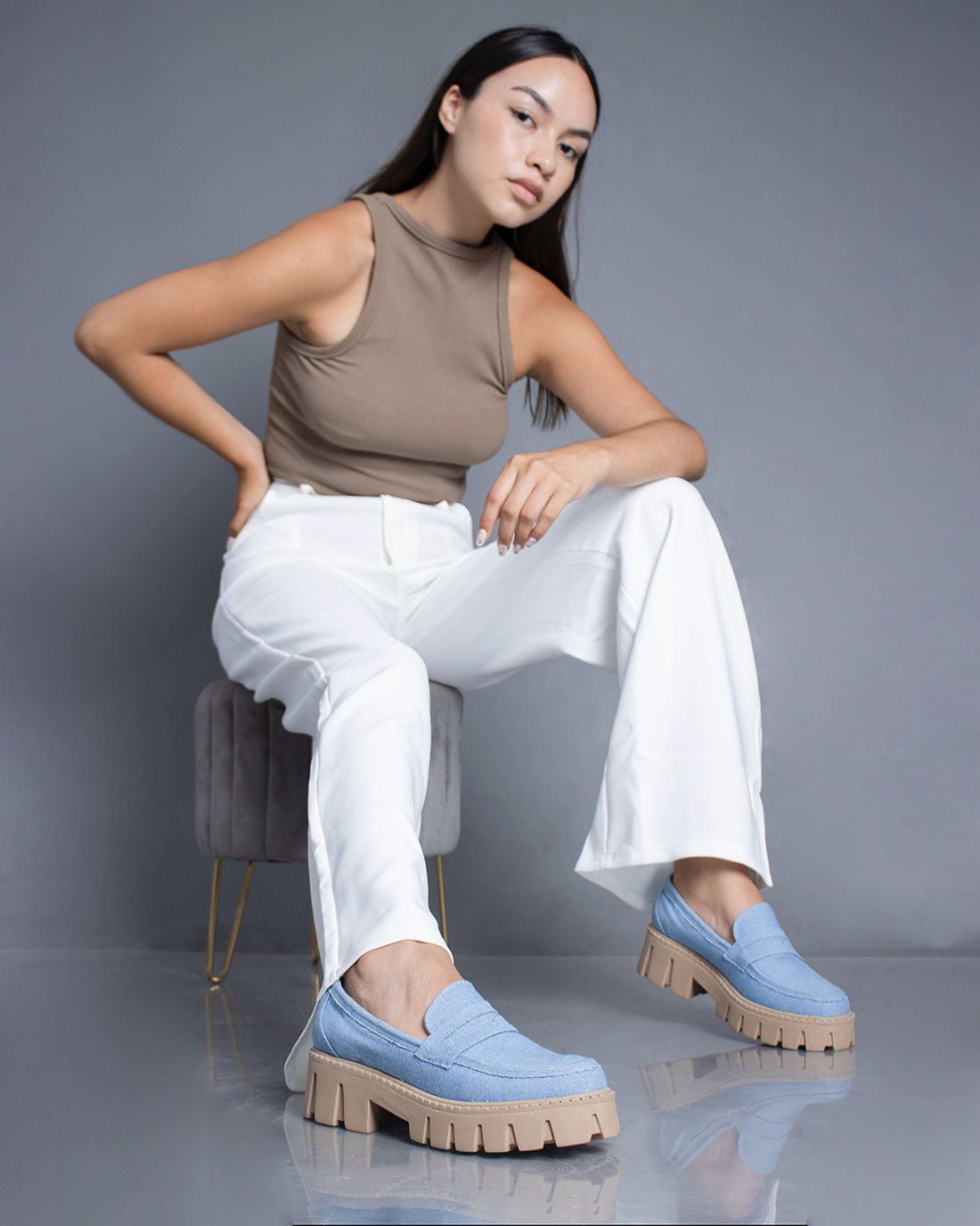 Jeans Denim Mocasines