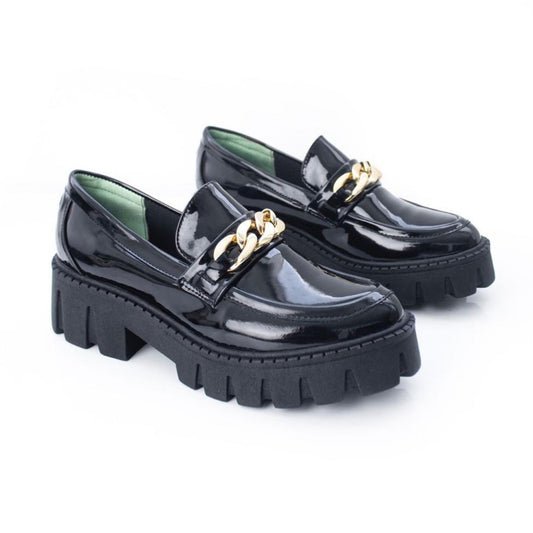 Charol Cadena Mocasines