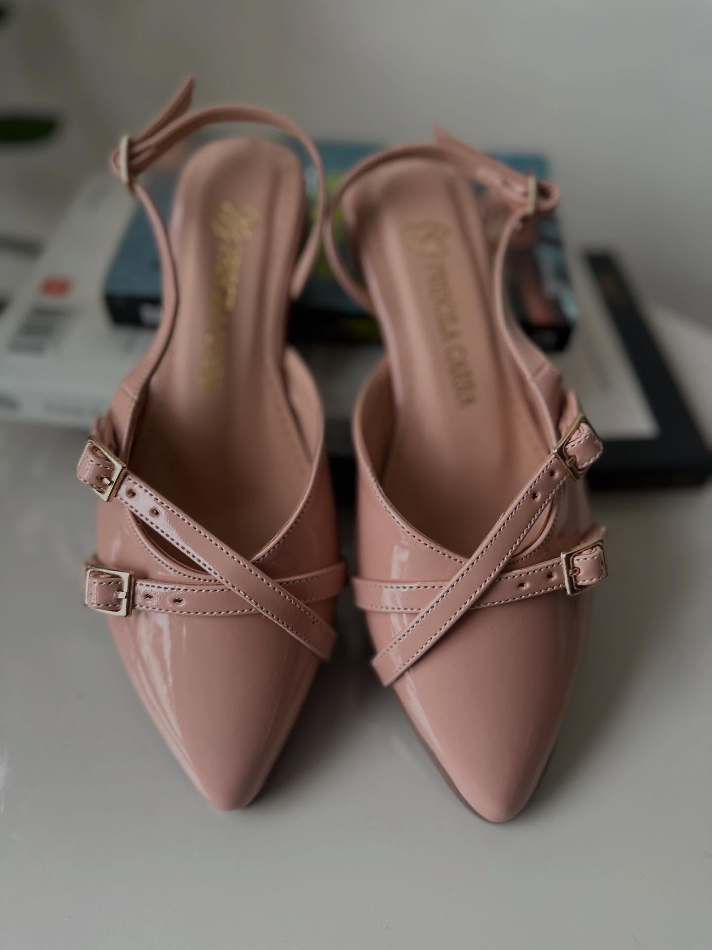 Sandalias Charol Doble Tira