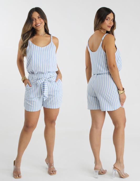 Conjunto Rayas algodón