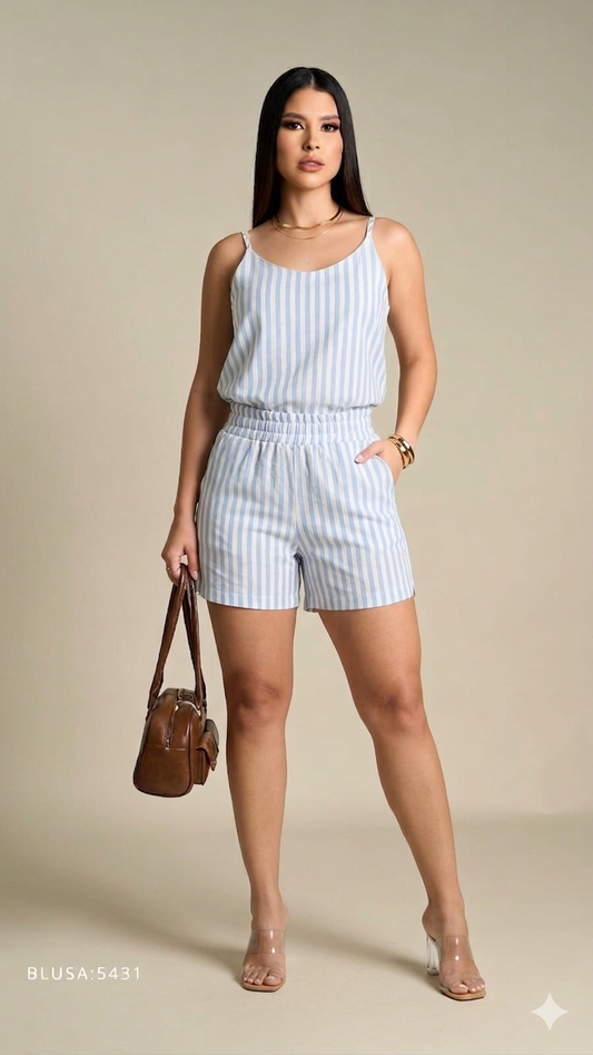 Conjunto Rayas algodón