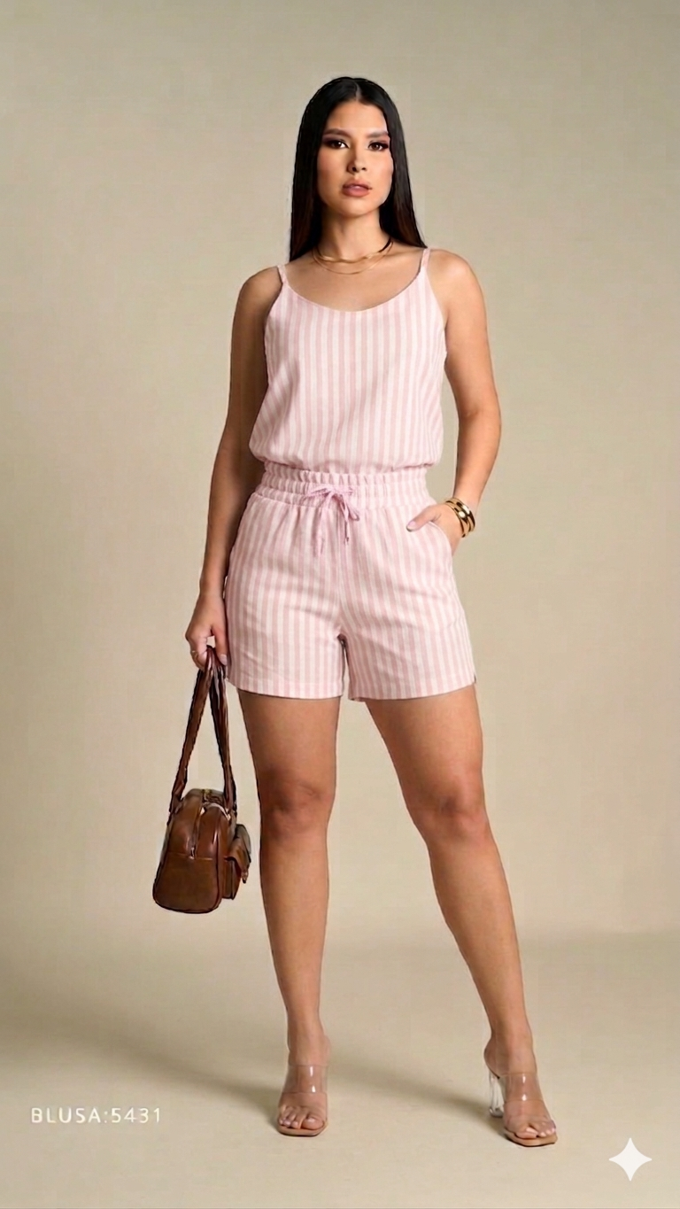 Conjunto Rayas algodón