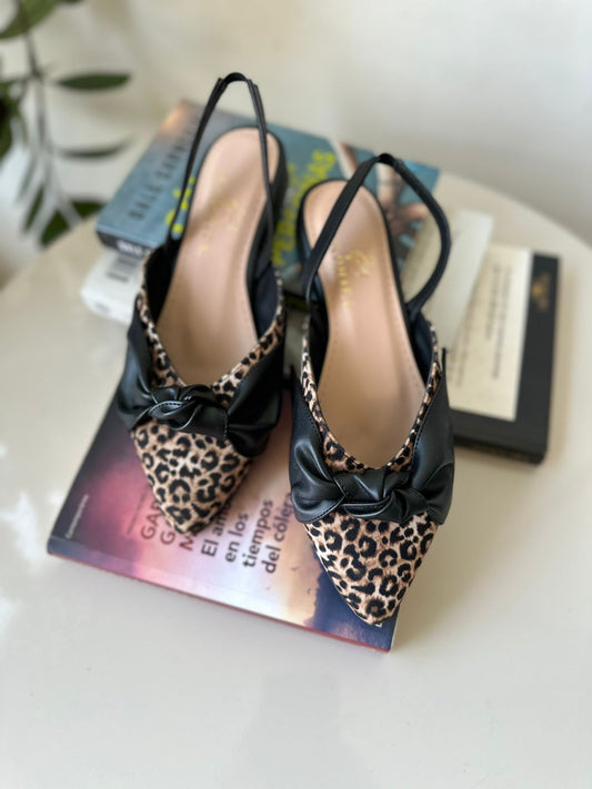 Sandalias Animal Print Lazo