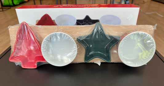 Juego de tazón con bandeja - 5Pz