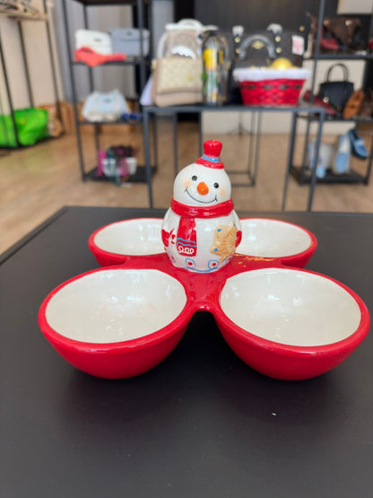 Porta dips con 4 divisiones de Cerámica