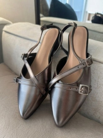 Plateado Slingback