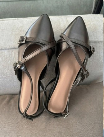 Plateado Slingback