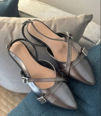 Plateado Slingback