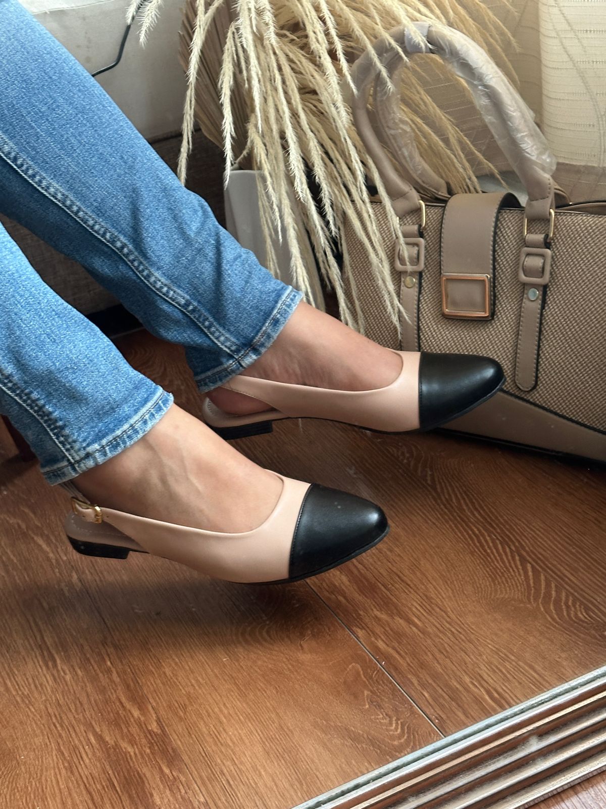 Mary punta color Slingbacks