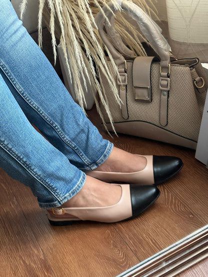 Mary punta color Slingbacks